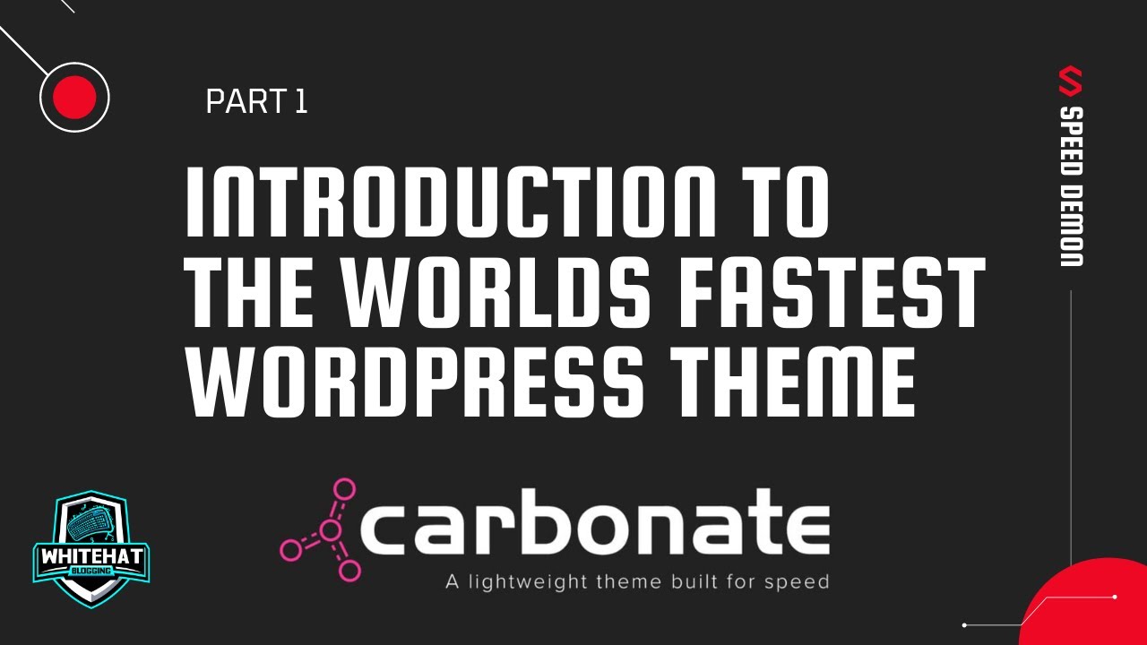 Video thumbnail for Carbonate 101: An Intro to the Worlds Fastest WordPress Theme