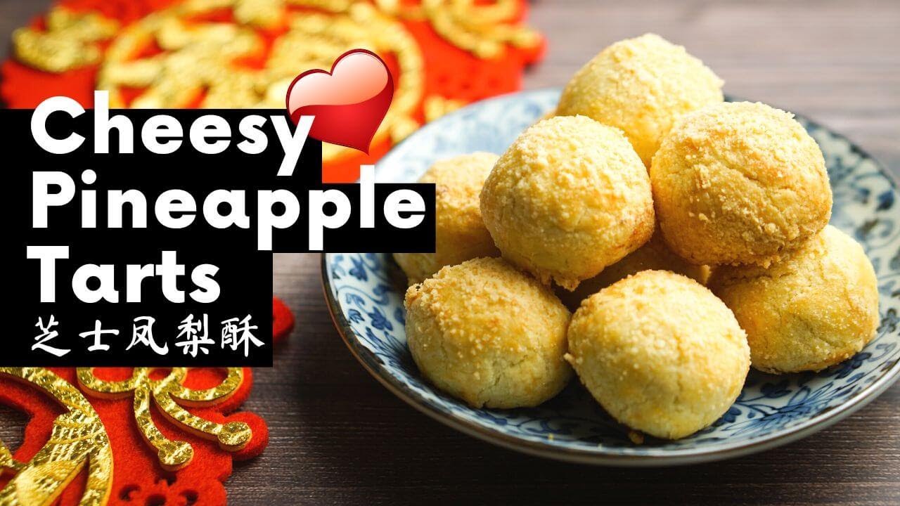 Video thumbnail for Buttery Cheesy Pineapple Tarts | 芝士凤梨酥 | Kue Nastar