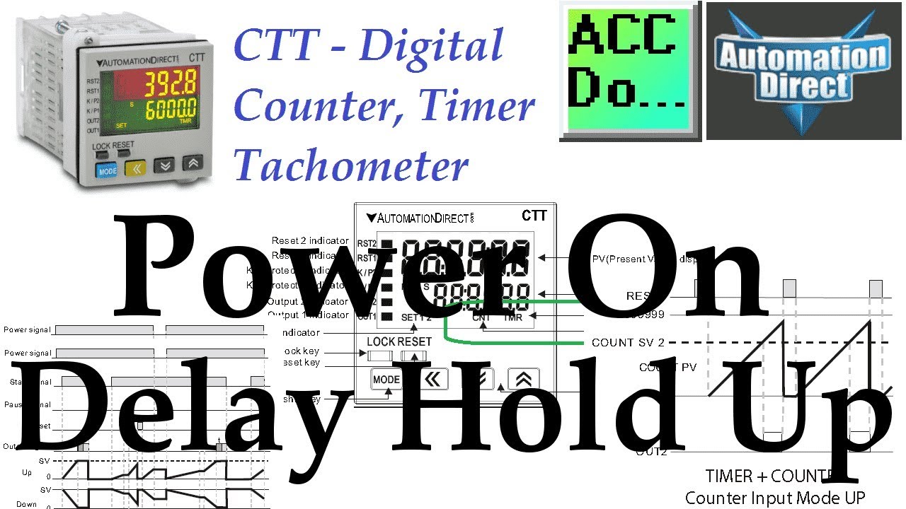 'Video thumbnail for CTT Power On Delay Hold Up - Counter Timer Modes'