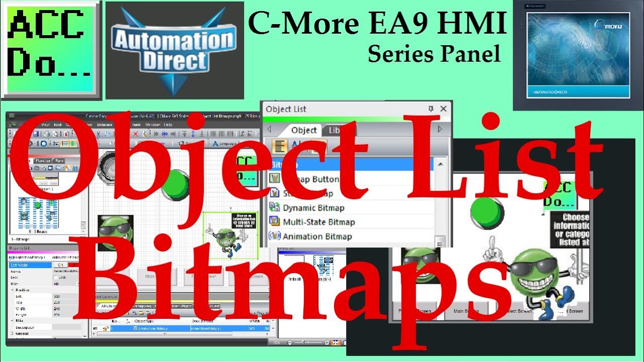 'Video thumbnail for C-More EA9 HMI Series Panel Object List Bitmaps'