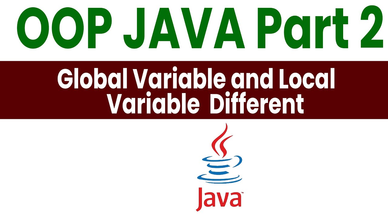 Java OOPS Global Variable and Local Variabl... | Open Video