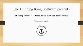 'Video thumbnail for The Importance Of Time Code In Video Translation (Case Study)'