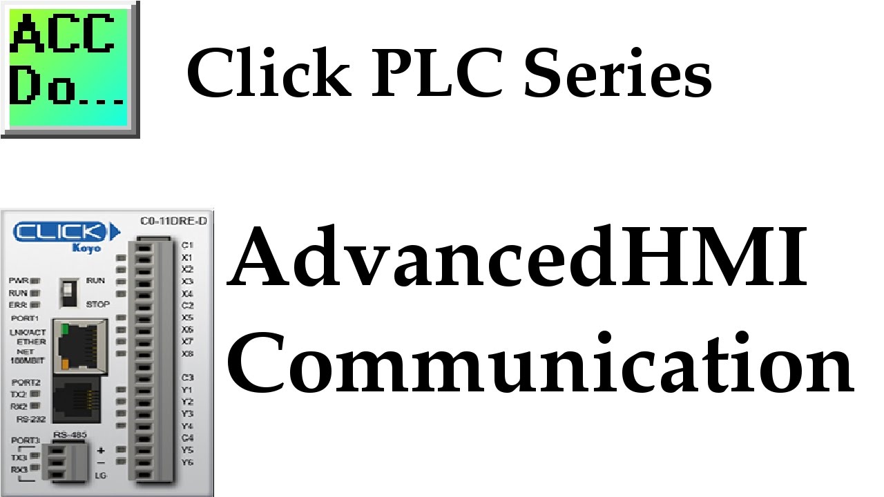 'Video thumbnail for Click PLC AdvancedHMI Modbus Communication'