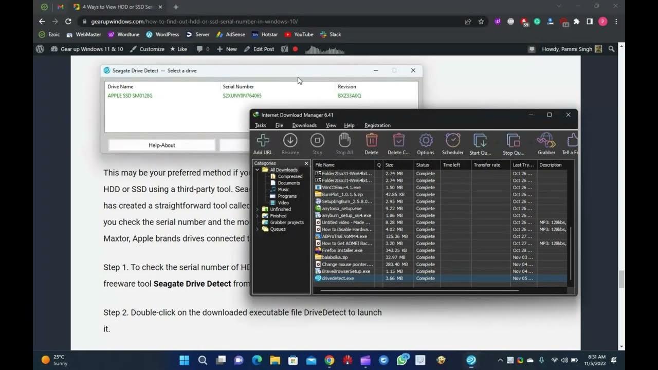 'Video thumbnail for How to Find Out HDD or SSD Serial No using Seagate Drive Detect?'