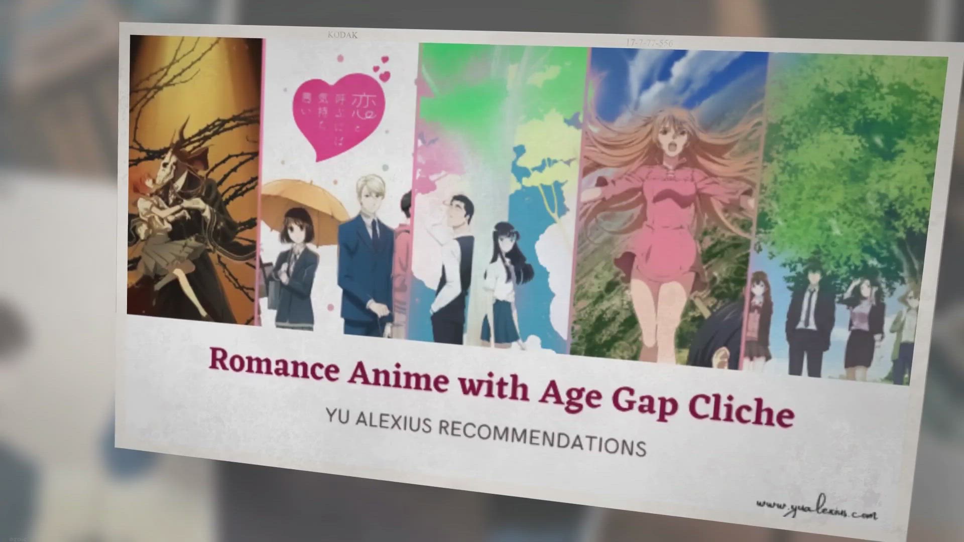 'Video thumbnail for Romance Anime with Age Gap Cliche'