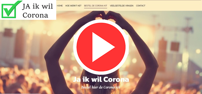 Video thumbnail for Ik wil corona - originele website VIDEO jaikwilcorona.nl