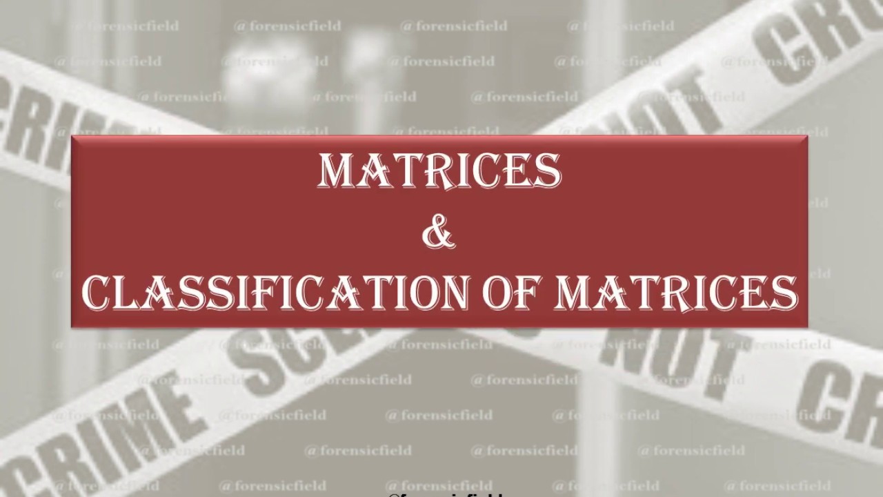 Video thumbnail for Matrices