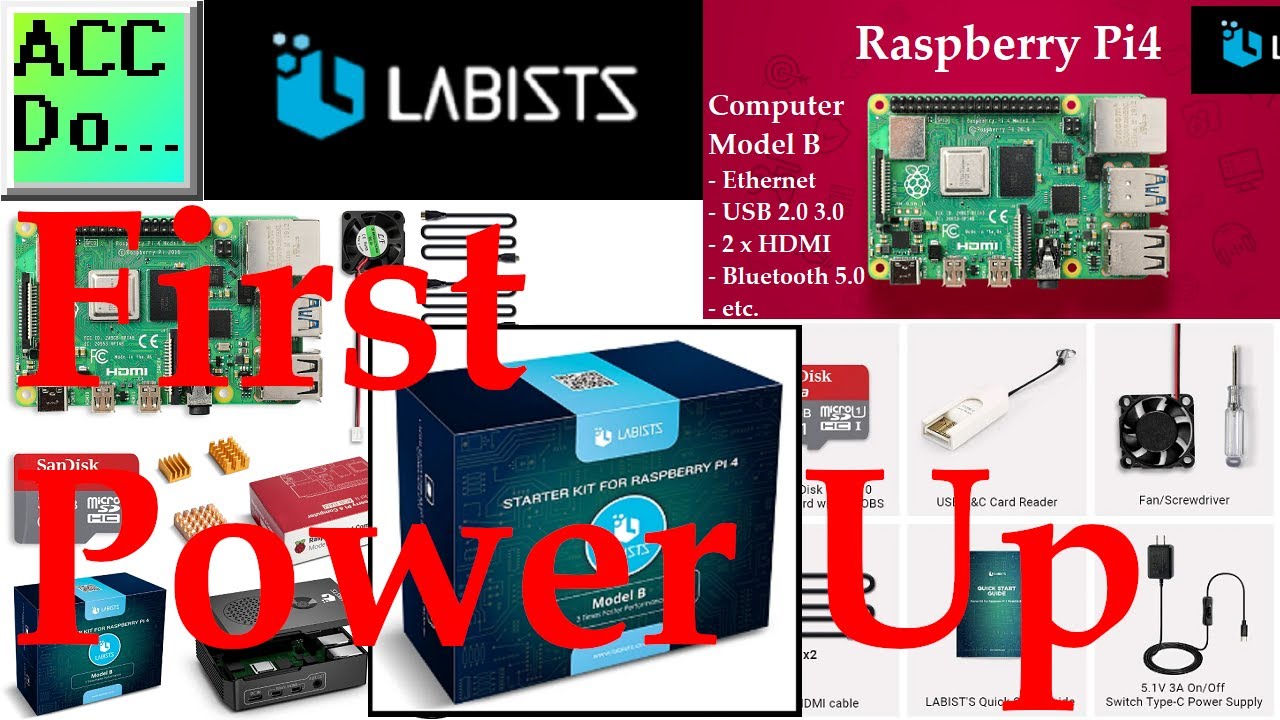 'Video thumbnail for Raspberry Pi 4 First Power Up'