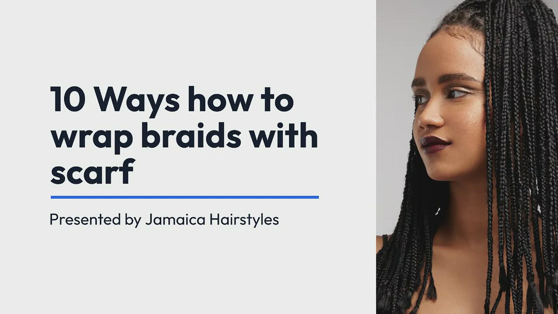 Video thumbnail for 10 Ways how to wrap braids with scarf