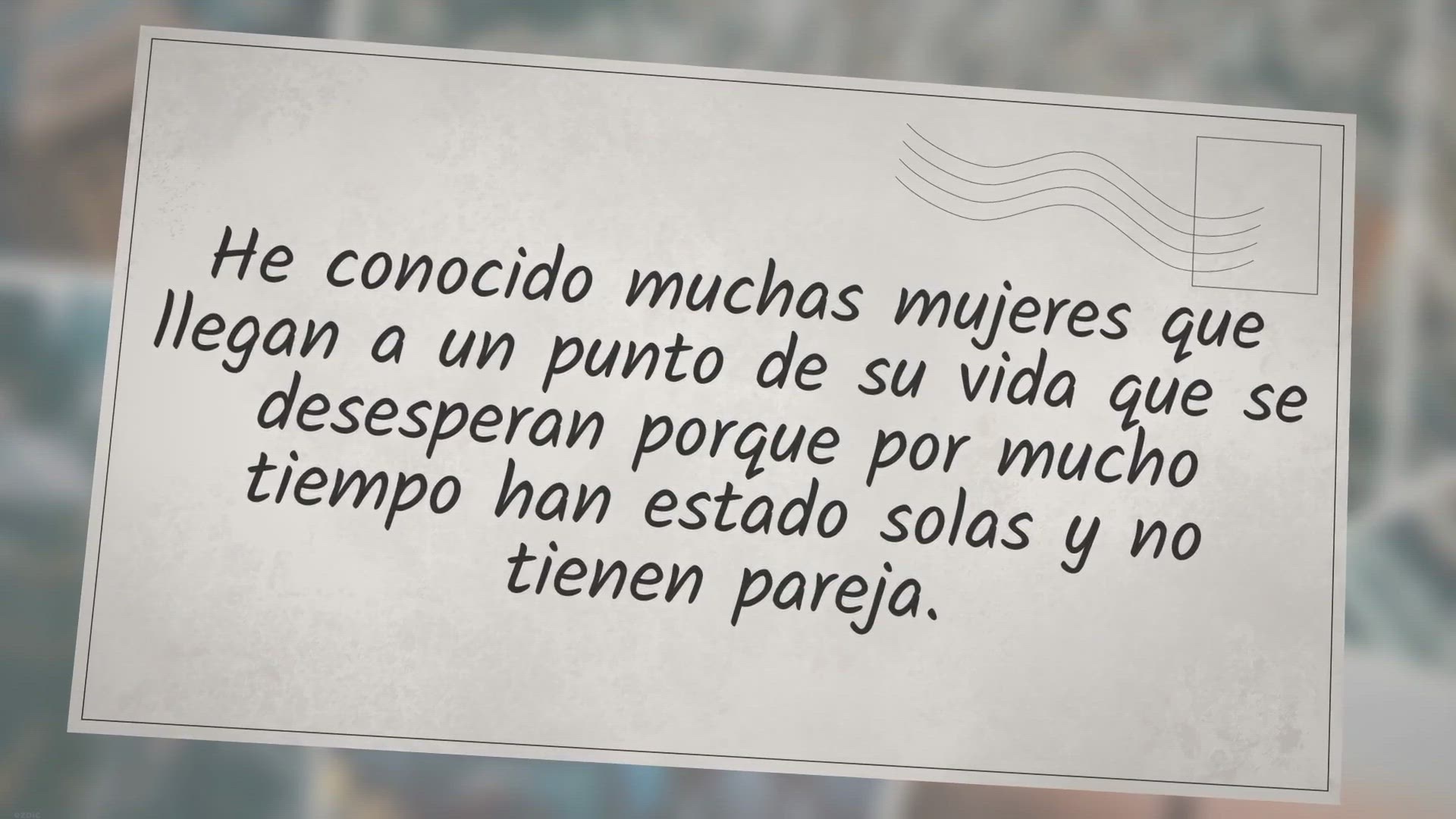 Video thumbnail for Pasa el tiempo y sigo sola, sin pareja!