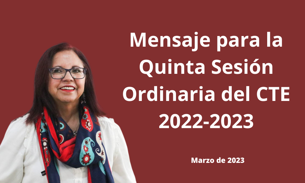 Video thumbnail for Mensaje de Leticia Ramírez para la Quinta Sesión del CTE (Marzo de 2023)