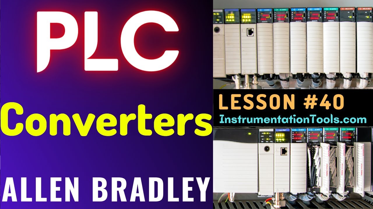 'Video thumbnail for PLC Training 40 - Converters | TOD, FRD | RS Logix 500 Tutorials'