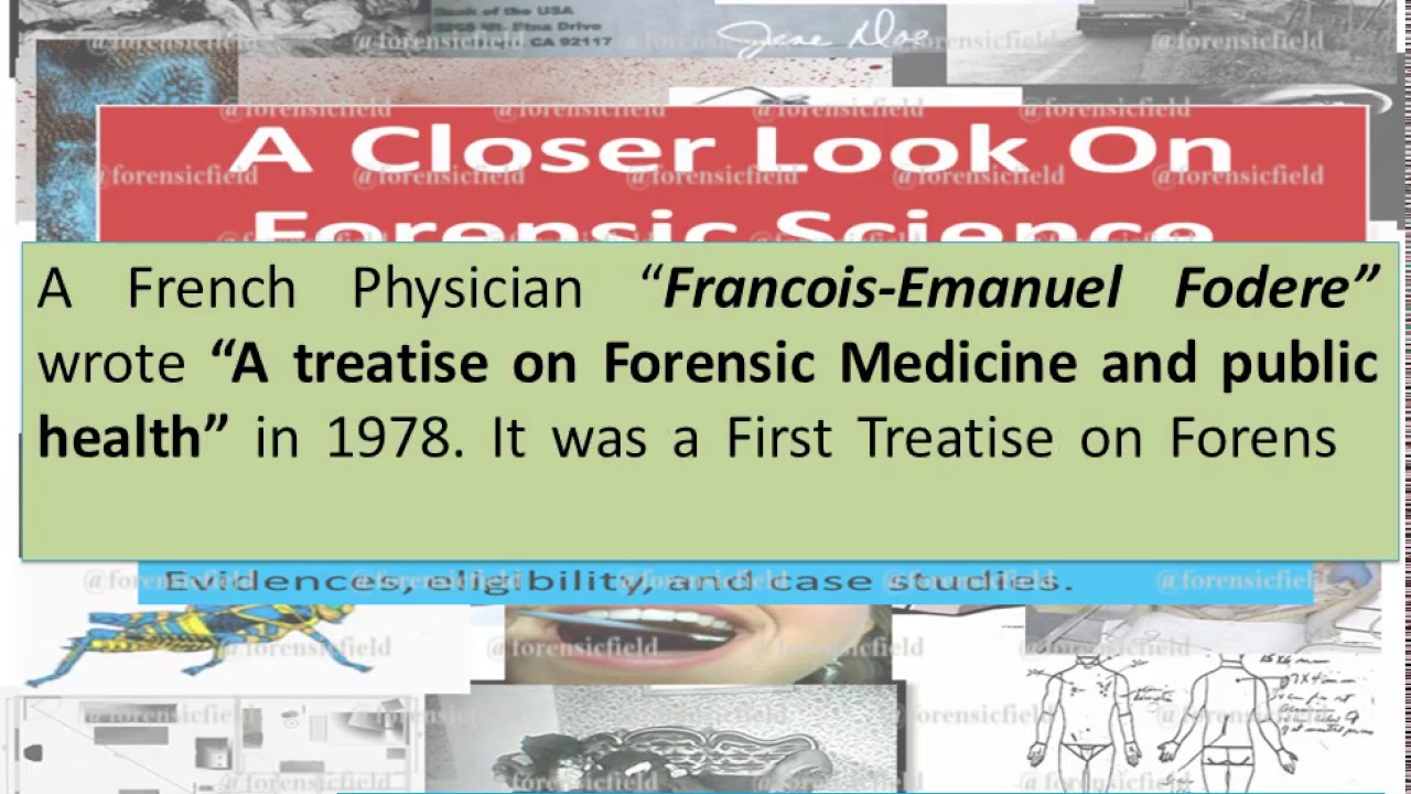 Video thumbnail for World History Of Forensic Science