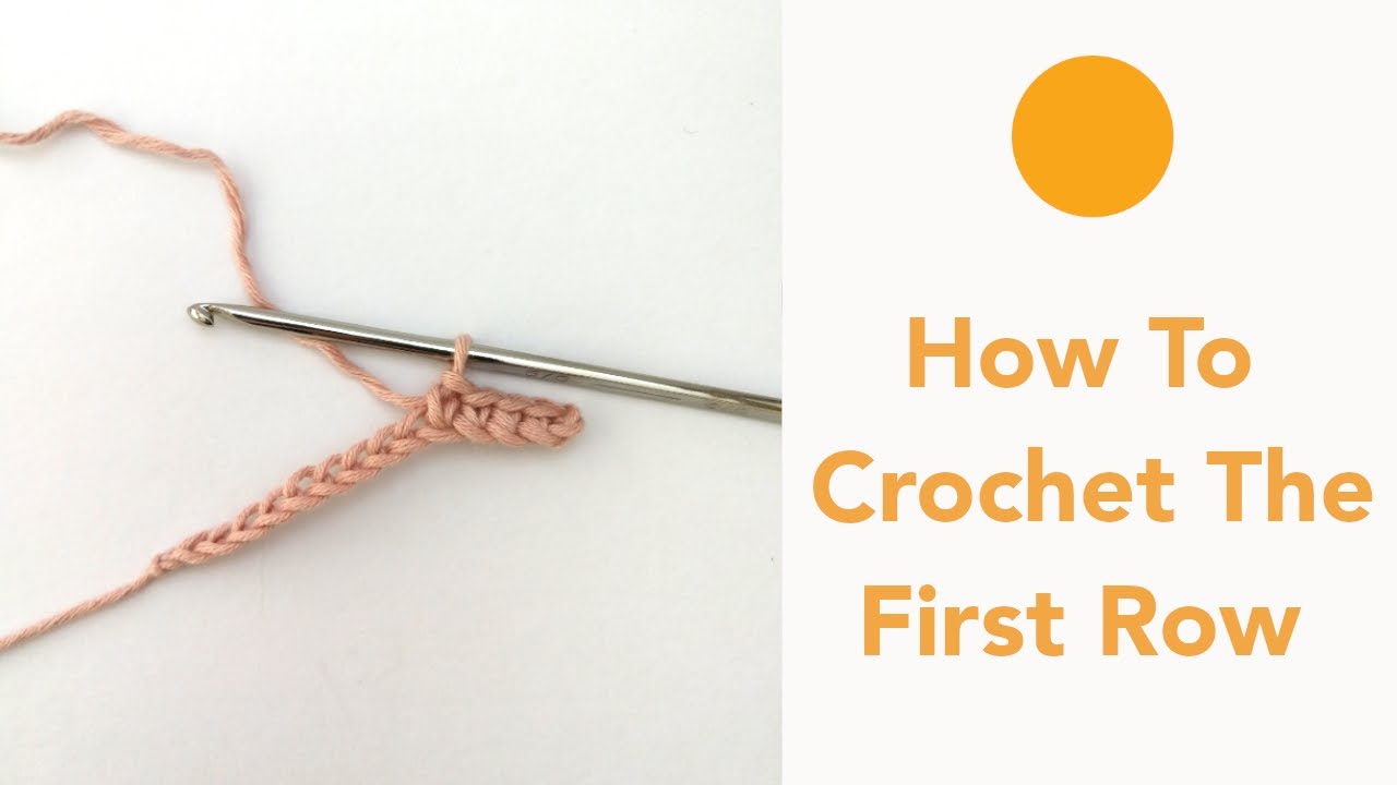 Video thumbnail for How to Crochet the First Row After the Foundation Chain | Crochet for Beginners - Tutorial Seven