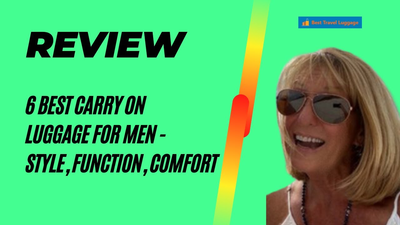 Video thumbnail for Carry On Luggage For Men Style, Function, Comfort