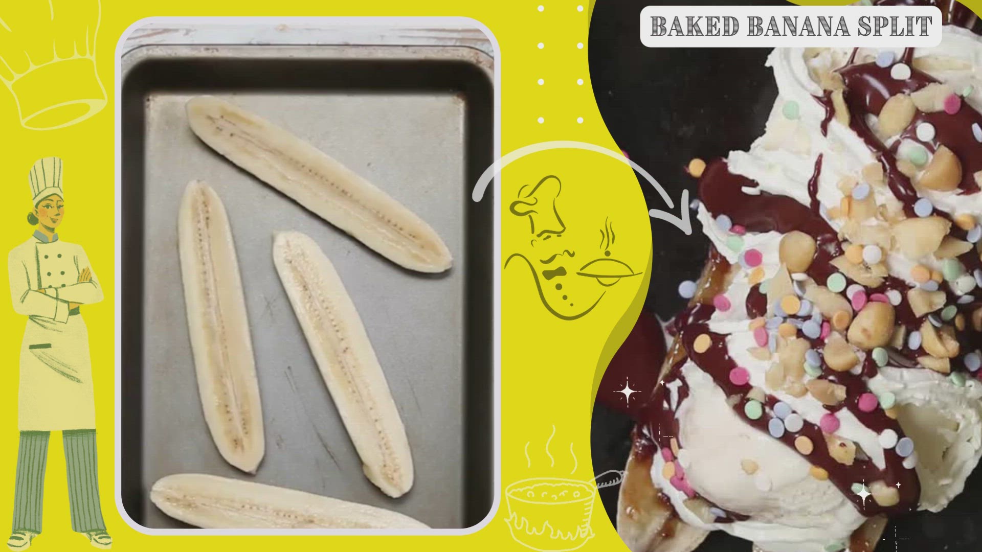 Video thumbnail for Baked Banana Split