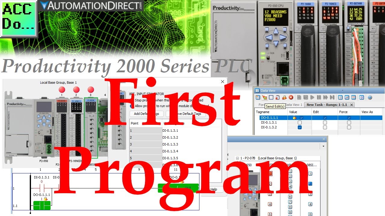 'Video thumbnail for Productivity 2000 Series PLC First Program'