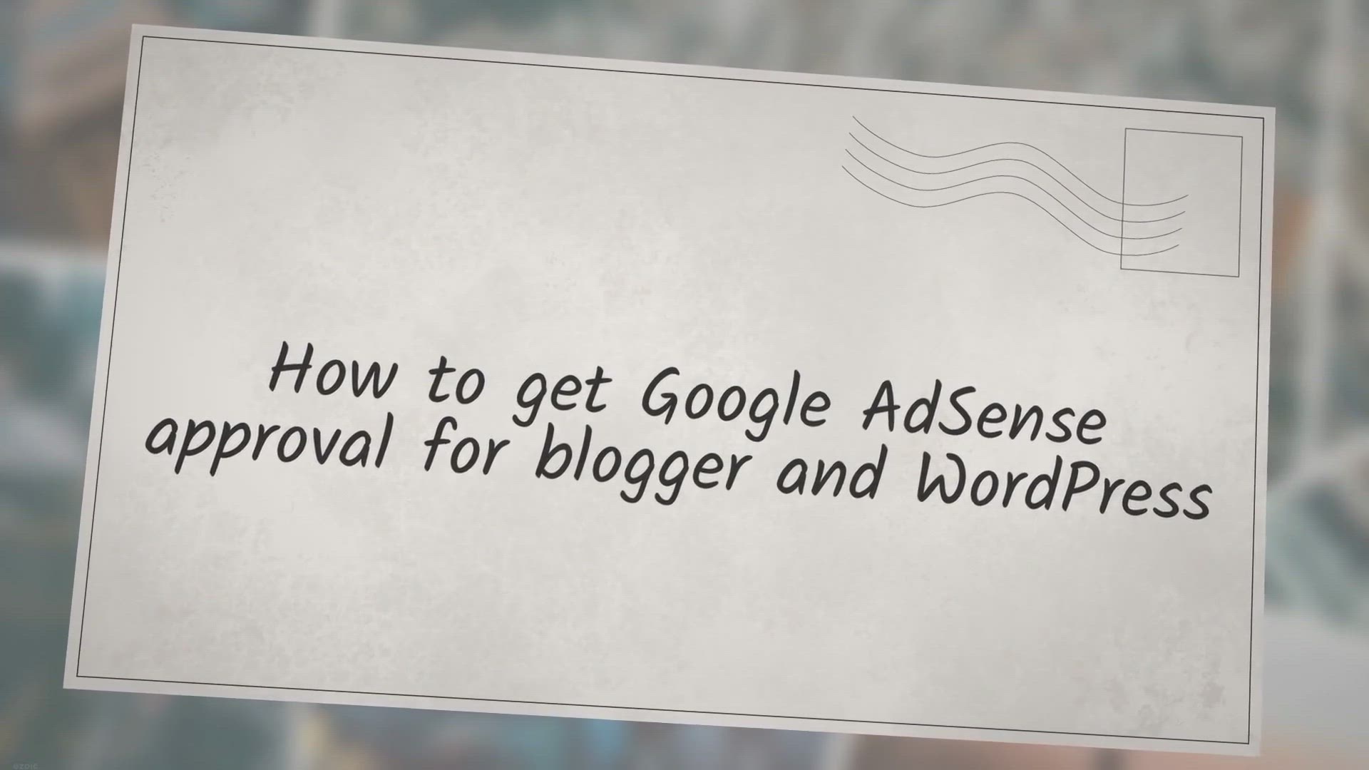 Video thumbnail for How to get Google AdSense approval for blogger and WordPress