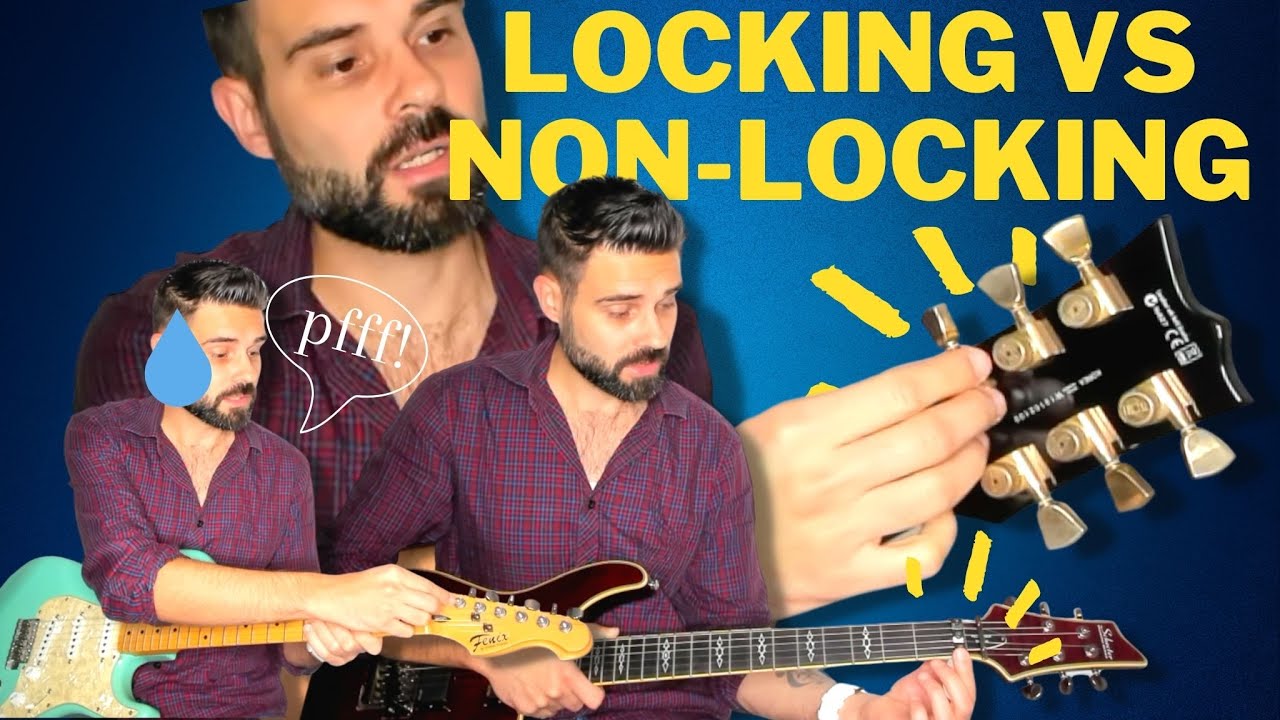 'Video thumbnail for Locking tuners vs locking nuts vs regular non locking tuners'