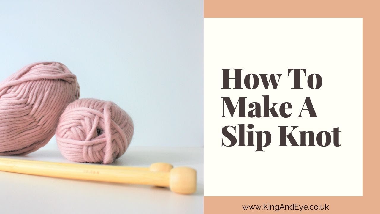 Video thumbnail for Knitting For Beginners: How To Make A Slip Knot