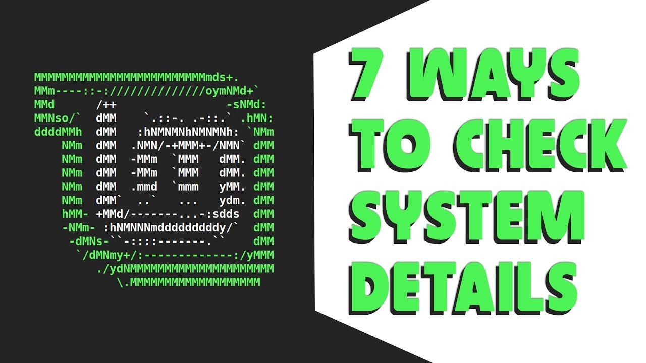 Video thumbnail for How to check system details on Linux (Ubuntu, Mint, Fedora, Kali Linux)