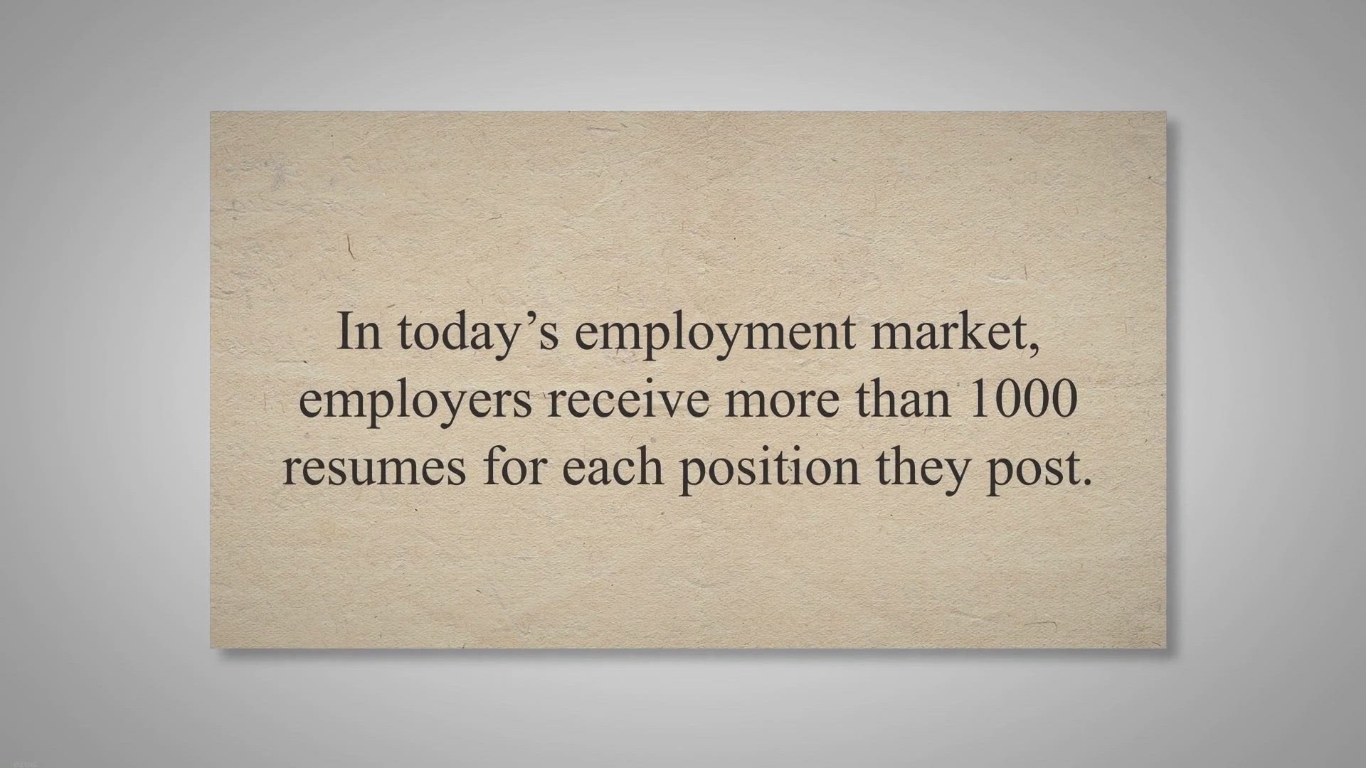 Video thumbnail for Myths about Job Searching That Impede a Robust Résumé