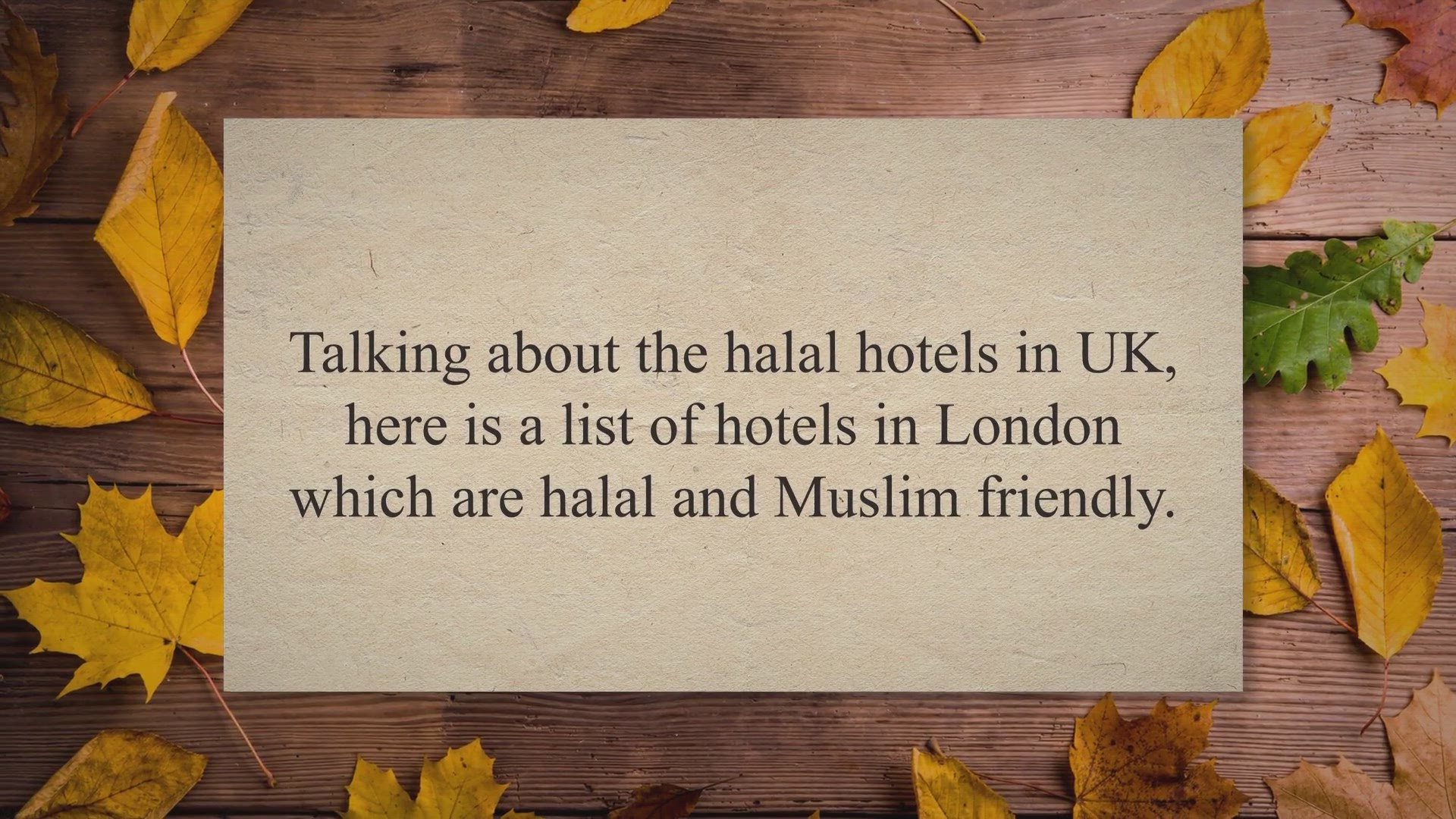 Video thumbnail for 10 Halal Hotels In London, United Kingdom