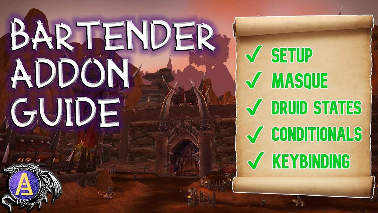 'Video thumbnail for Bartender4 WoW Addon Guide || Setup, States, Masque, and Conditionals!'