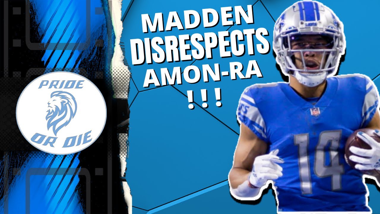 Video thumbnail for Madden 23 shows little love for Lions WR's