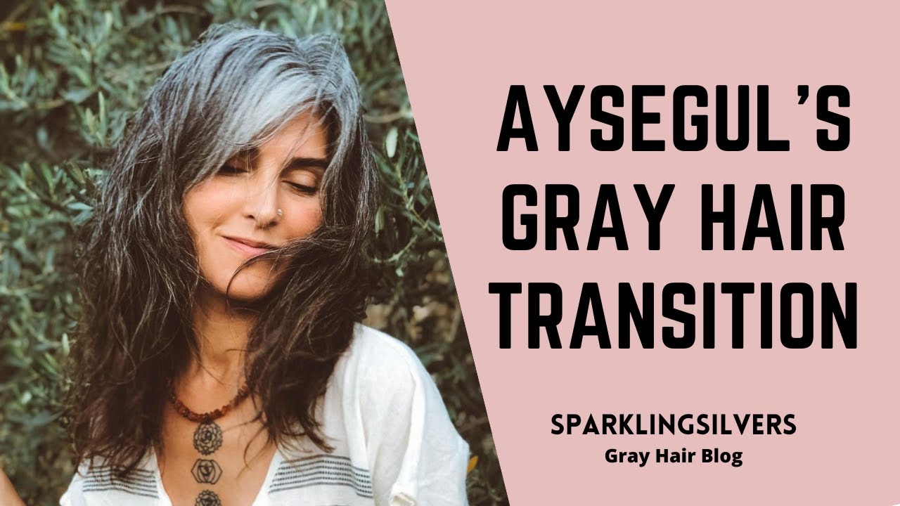 'Video thumbnail for Aysegul's Gray Hair Transition Story'