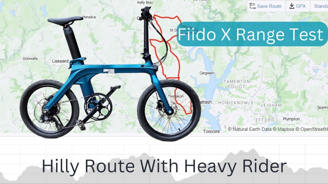 Video thumbnail for Fiido X Range Test: Hilly Ride With Heavy Rider