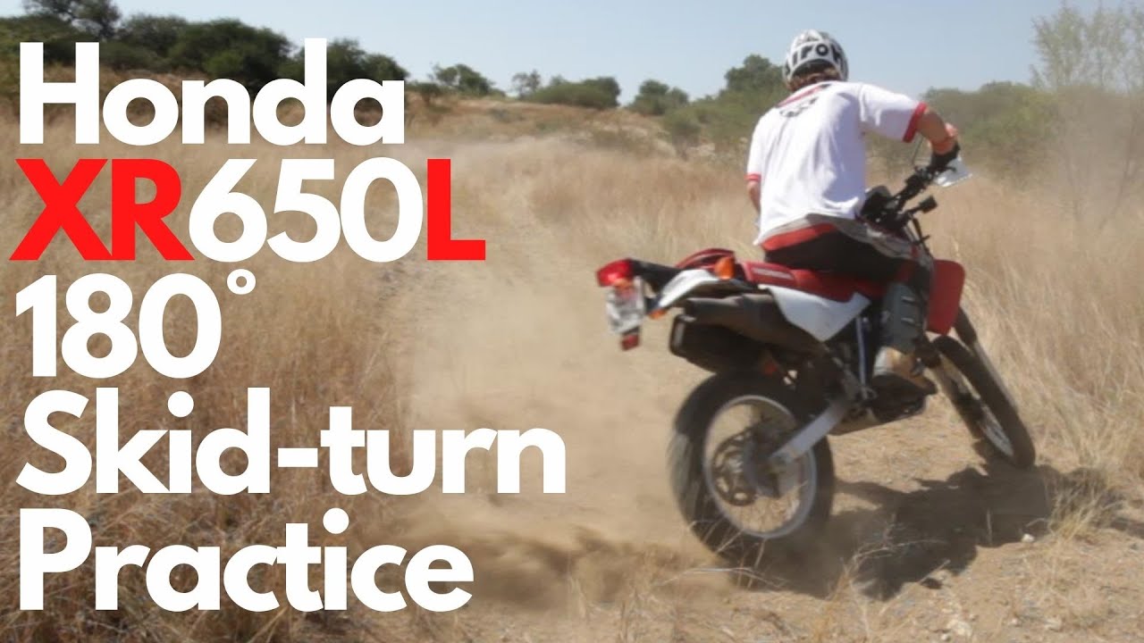 Video thumbnail for Honda XR650L Skid-turn Practice | Taming the Pig
