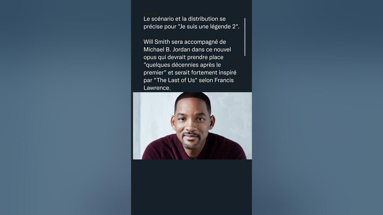 Video thumbnail for Le scénario et la distribution se précise pour "Je suis une légende 2".