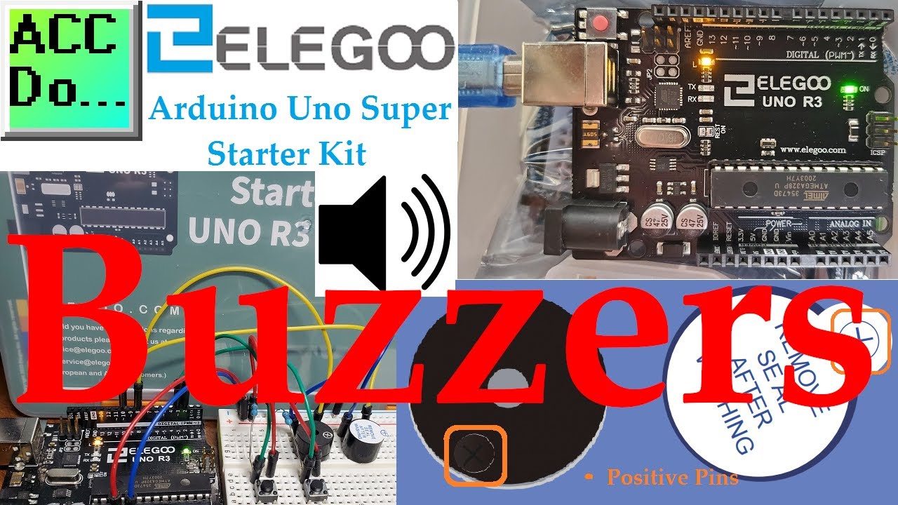 'Video thumbnail for Arduino Uno Super Starter Kit Buzzers'