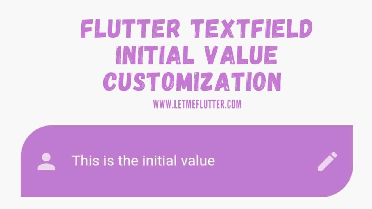 'Video thumbnail for Flutter Textfield Initial Value | Flutter Tutorial | Flutter For Beginners'