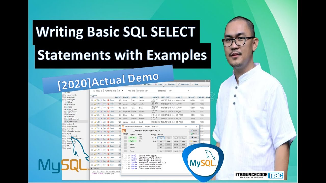 'Video thumbnail for Writing Basic SQL Select Statements With Actual Demonstration | 2020 Best Practices'