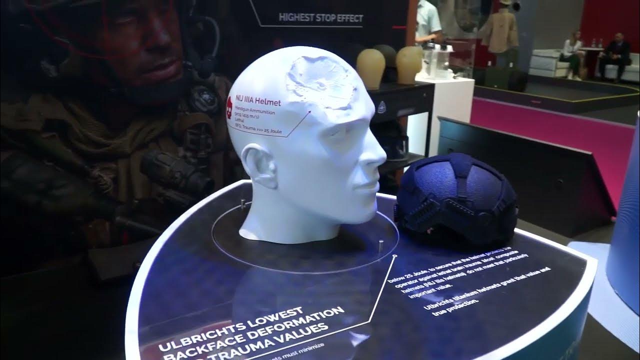 'Video thumbnail for Discover Austrian technology of combat helmet able to truly protect against handgun & rifle rounds'