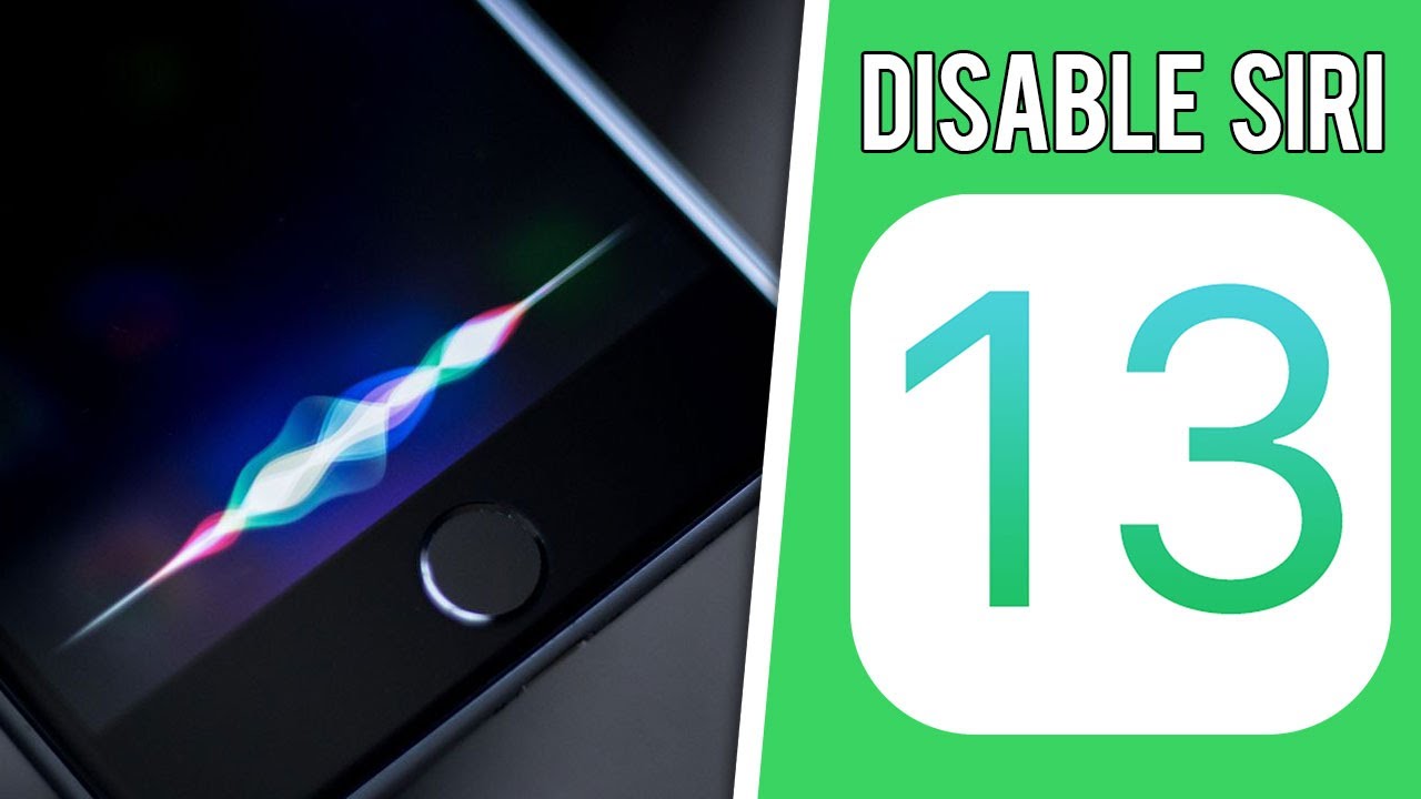 Video thumbnail for Disable Siri iOS 13