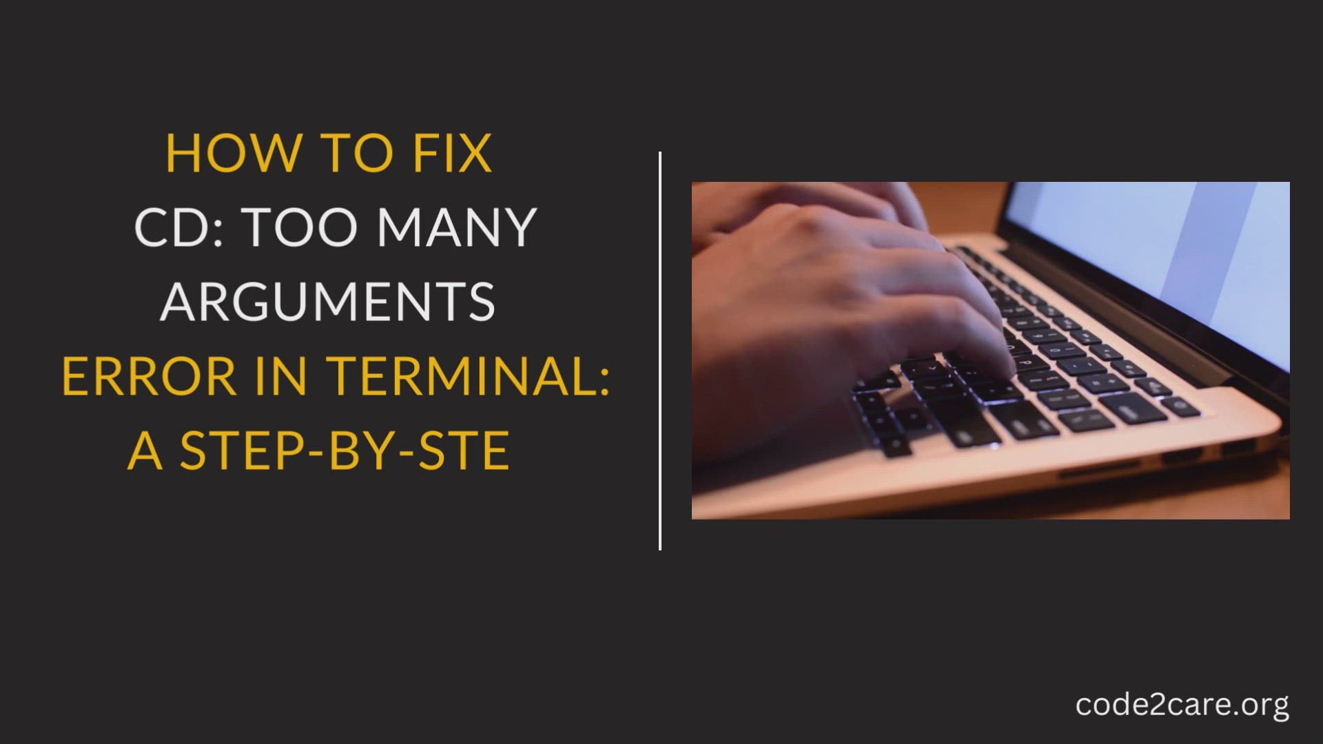 'Video thumbnail for How to Fix cd too many arguments Error in Terminal A Step-by-Step Guide'