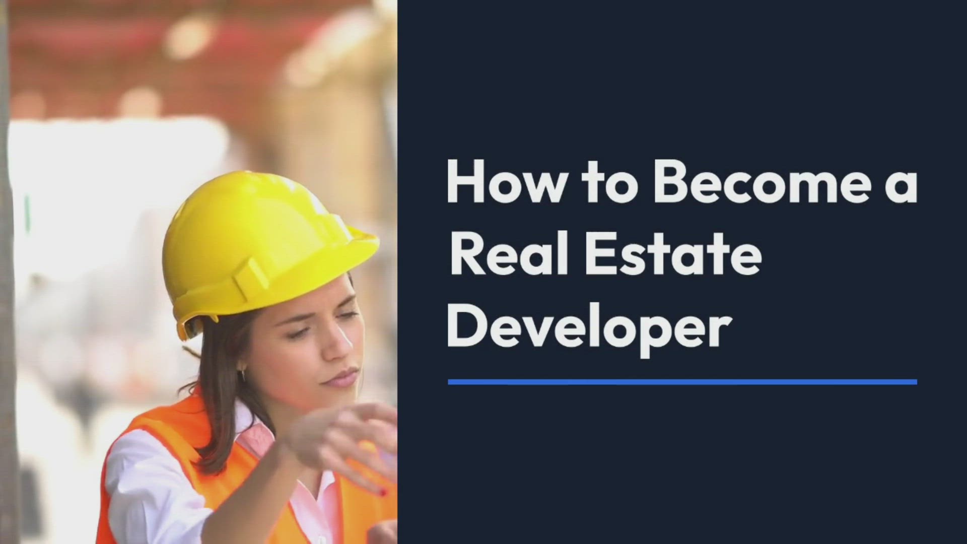 'Video thumbnail for How to Become A Real Estate Developer'