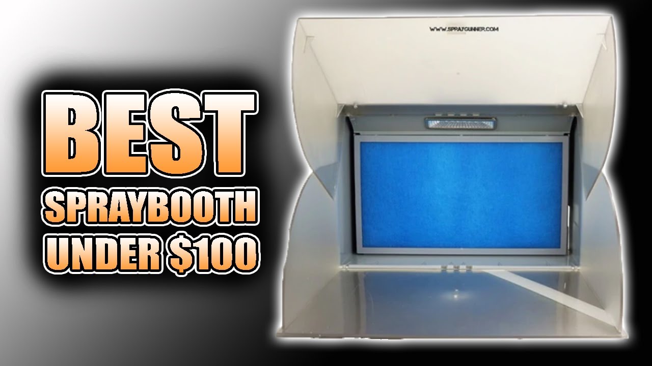 'Video thumbnail for Airbrush Spray Booth With LED Lights! Spraygunner's Latest'