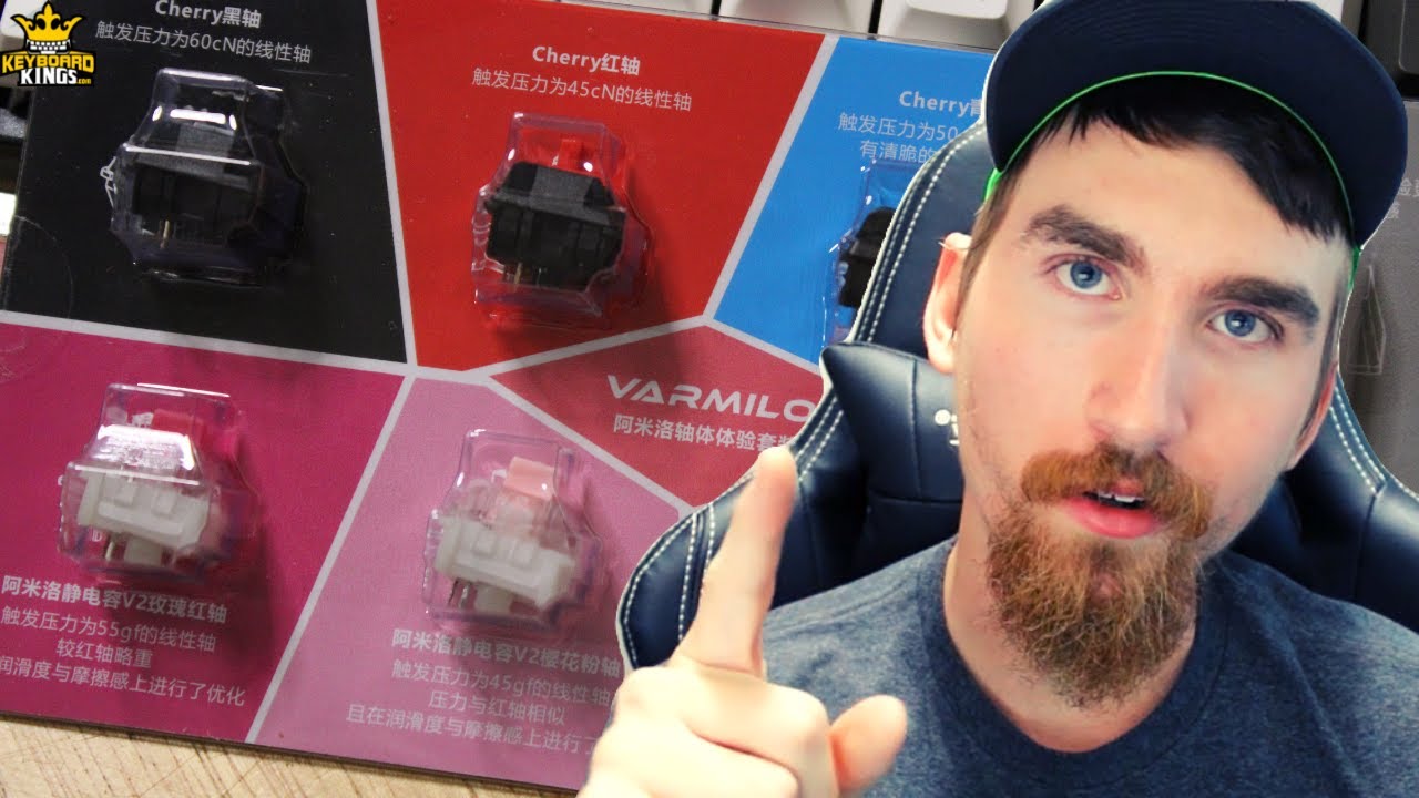 'Video thumbnail for Varmilo EC Switches V2 vs Cherry MX Switches | Click Test'