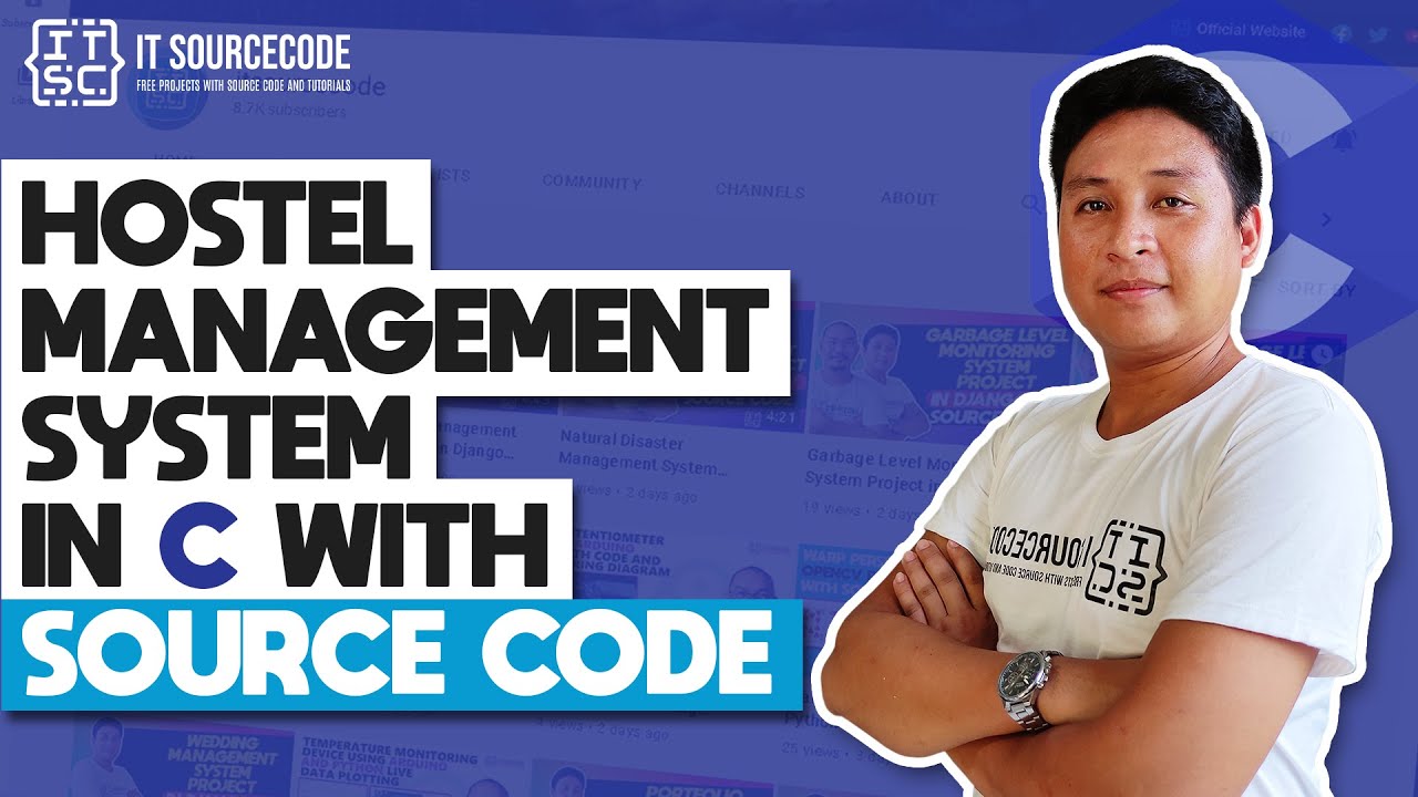 'Video thumbnail for Hostel Management System in C Programming with Source Code | C Programming with Source Code 2021'