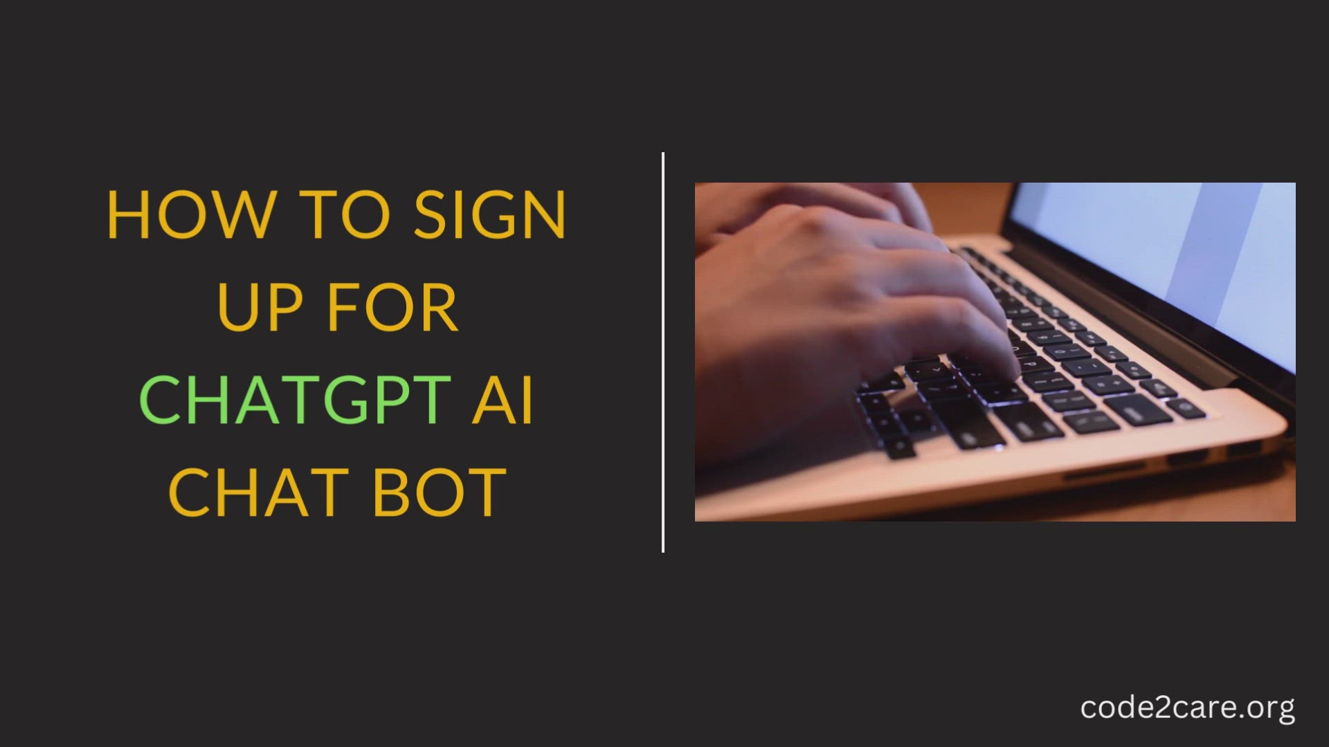 'Video thumbnail for How to Sign up for ChatGPT AI chat bot with Steps'