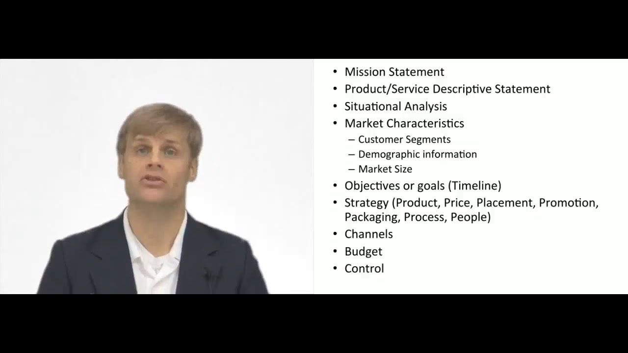'Video thumbnail for Elements of a Marketing Plan'