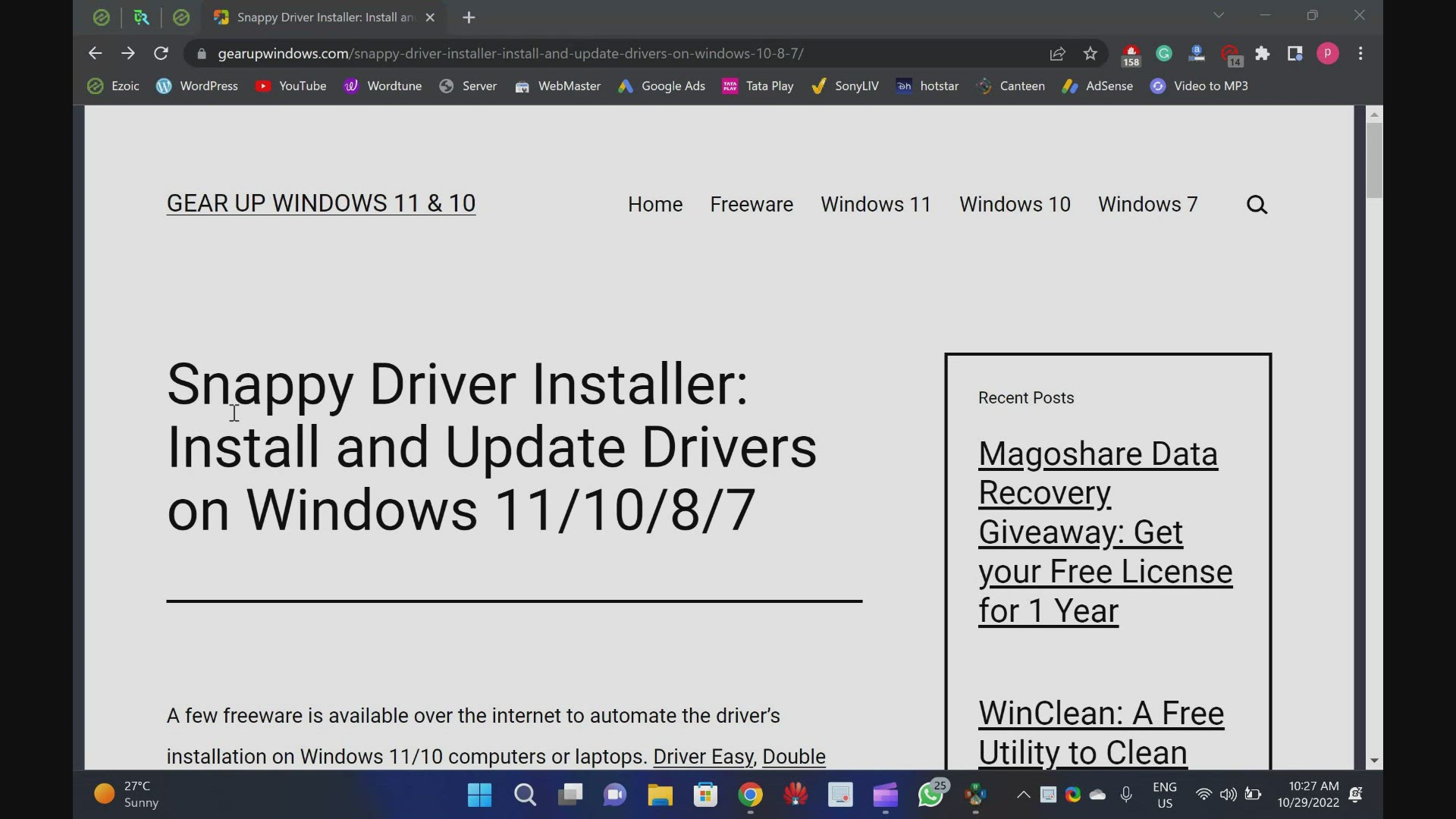 'Video thumbnail for Download Snappy Driver Installer to Install and Update Drivers on Windows 11, 10, 8 and 7'