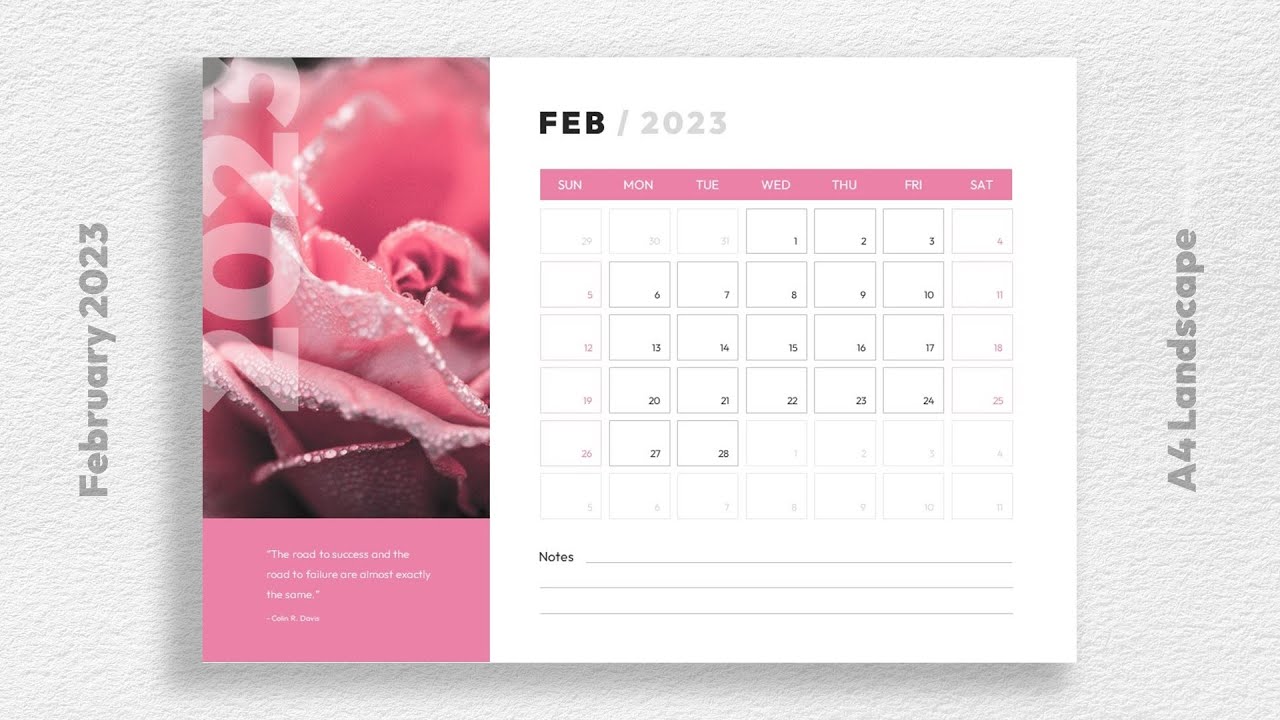'Video thumbnail for Feb 2023 Calendar Free Download'