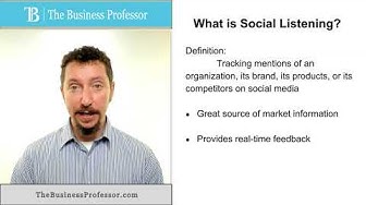 Video thumbnail for Marketing - What is Social Listening?