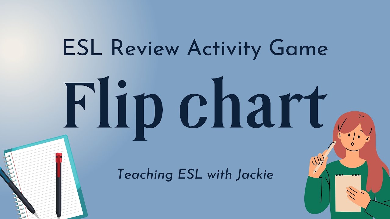 'Video thumbnail for ESL review activity game: Flip Chart | Vocabulary Review Game for Kids and Adults'