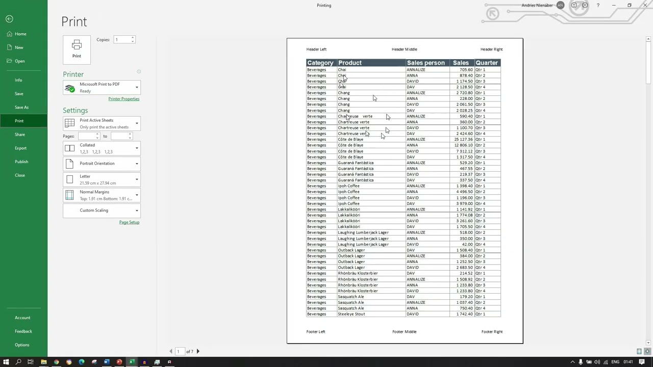 Video thumbnail for Margins, Scaling and Orientation in Excel